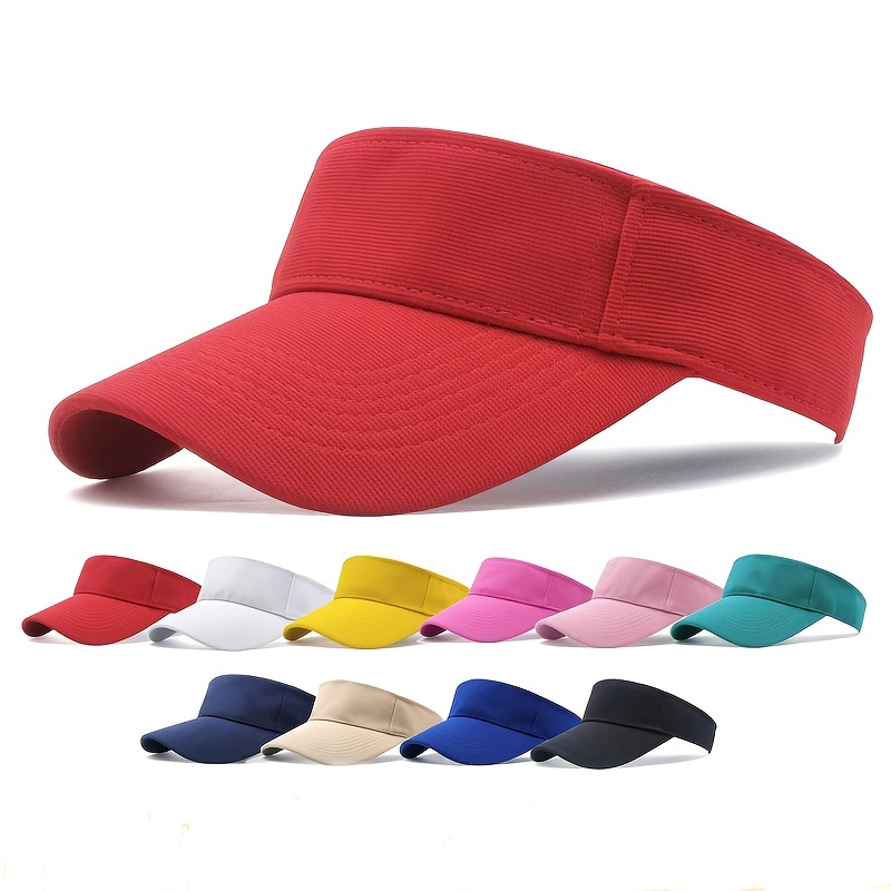 Cap Sports Tie Dye Sun Visor Hat Women Men Portable Beach Cap Ice Silk Wide  Brim
