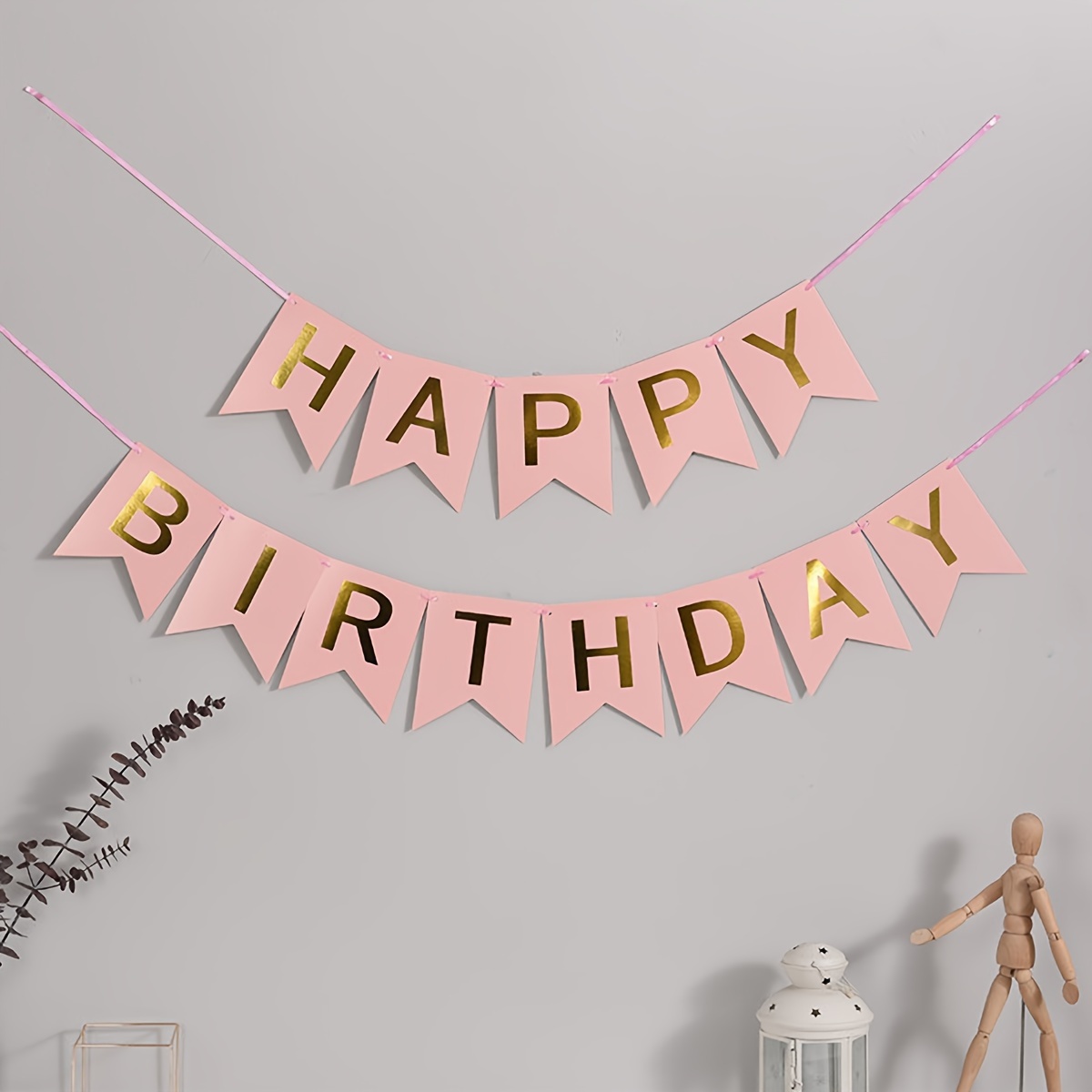 Birthday Pull Flag Birthday Party Baby Background Wall Scene - Temu