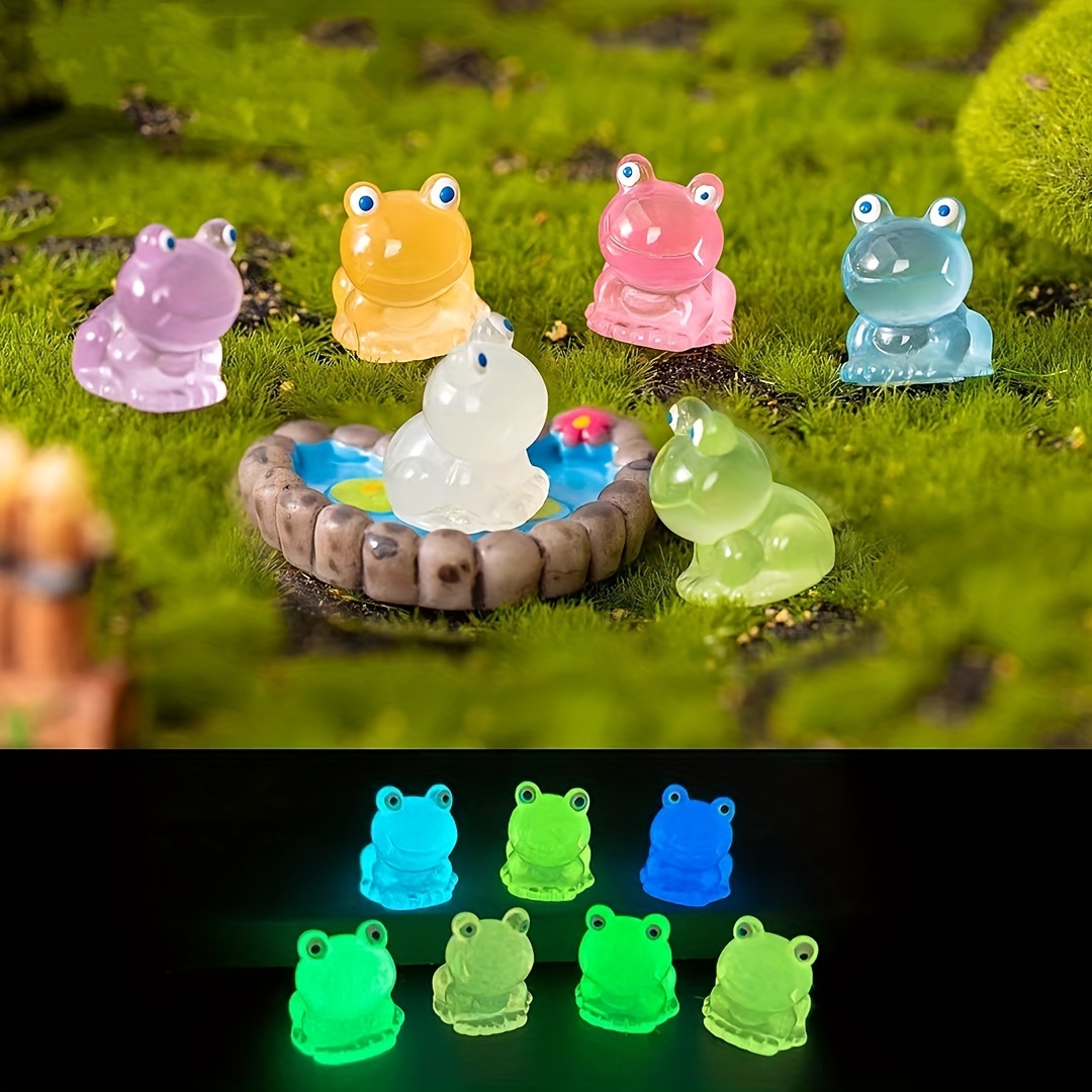 Mini Simulation Frog Figurines Micro Moss Landscape - Temu