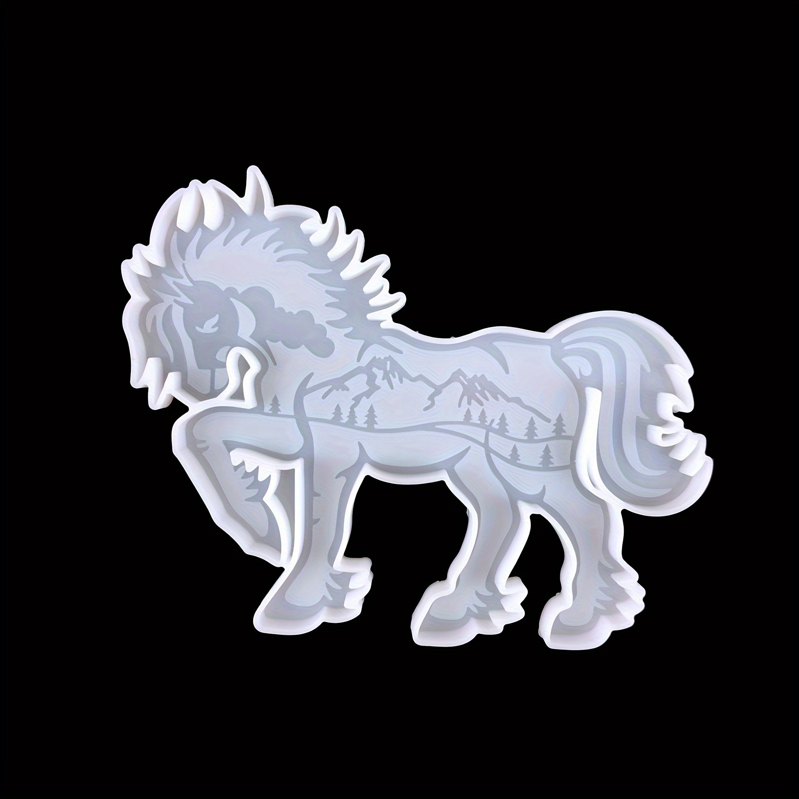 Animals Decor Resin Silicone Molds Wolf Horse Elephant - Temu