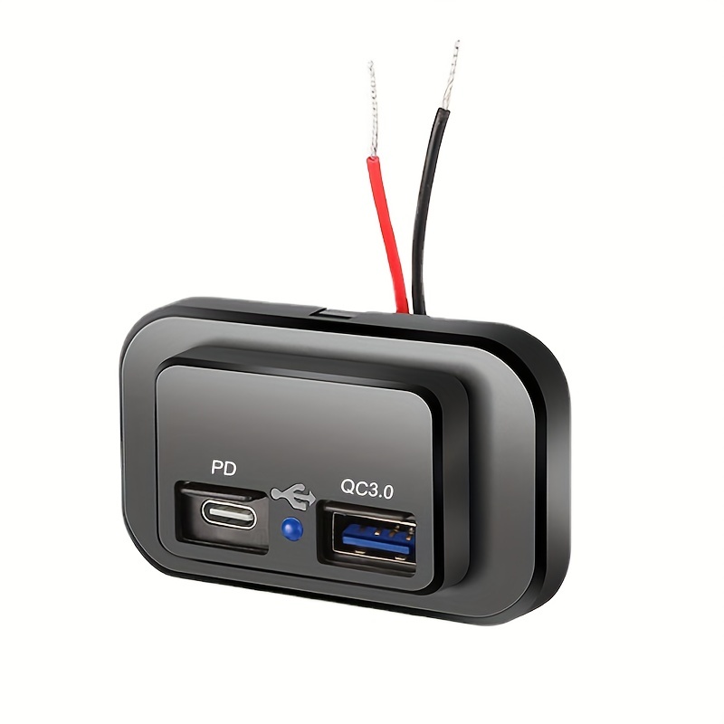 Clelo 12v/24v Rv Usb Outlet Dual Quick Charge Pd3.0 Type c - Temu