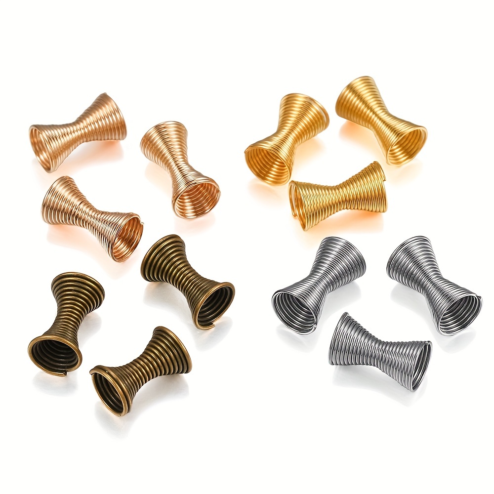 18k Golden Plated Stopper Beads Silicone Slider Beads Brass - Temu