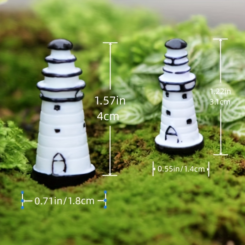 Lighthouse Decor, Miniature Lighthouse Decorative Nautical Theme Handmade  Lighthouse Ornament for Home Decor, Photo Props, Ocean Theme Party Random  Color 1PC 