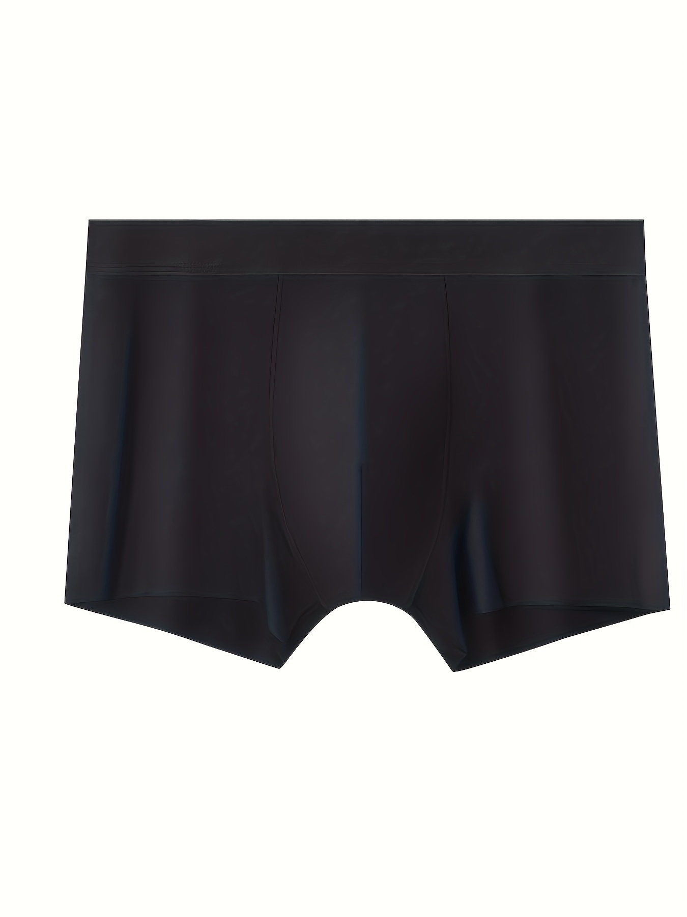 Men's Ice Silk Cool Soft Comfy Seamless Boxers Briefs - Temu