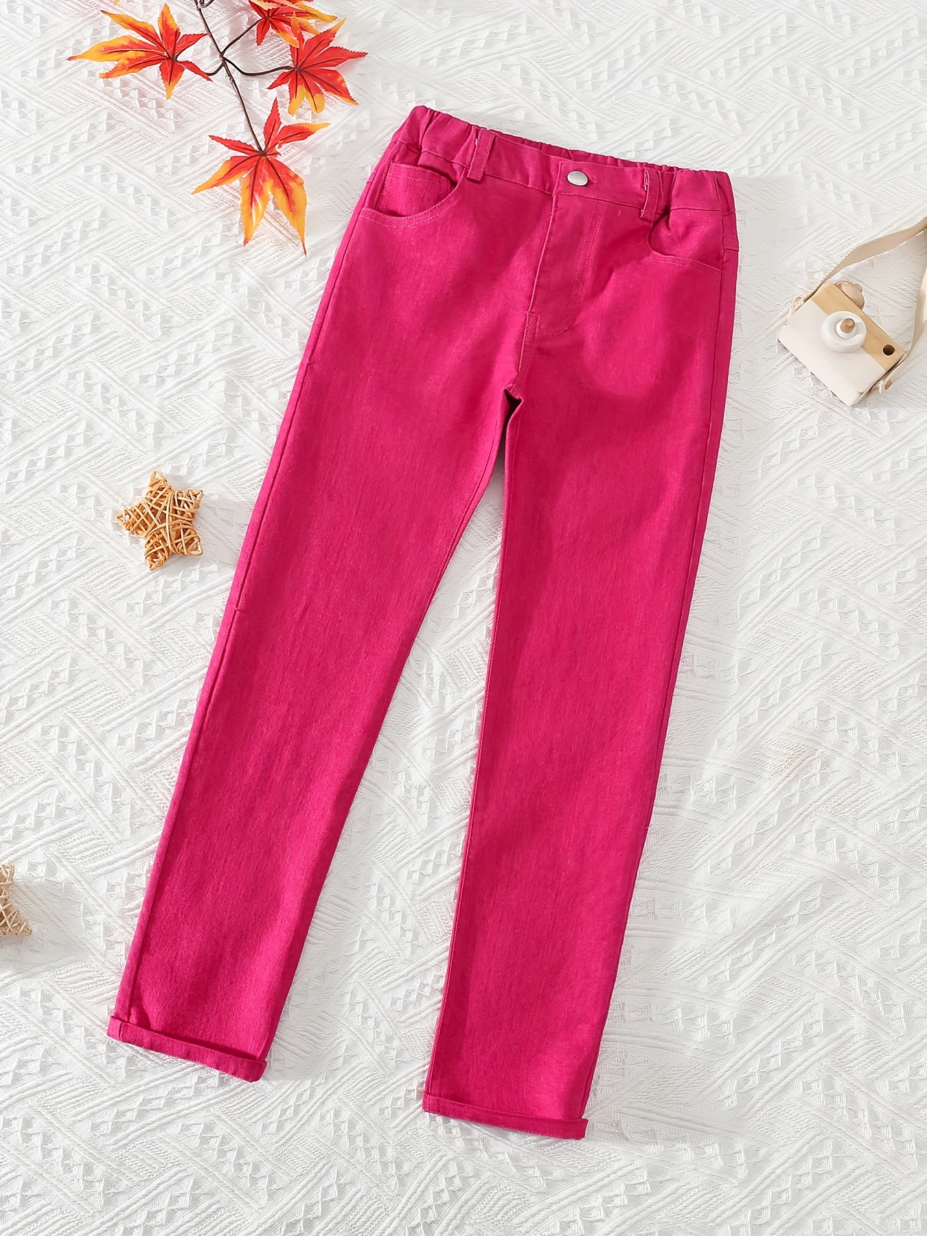 Girls red 2024 skinny jeans