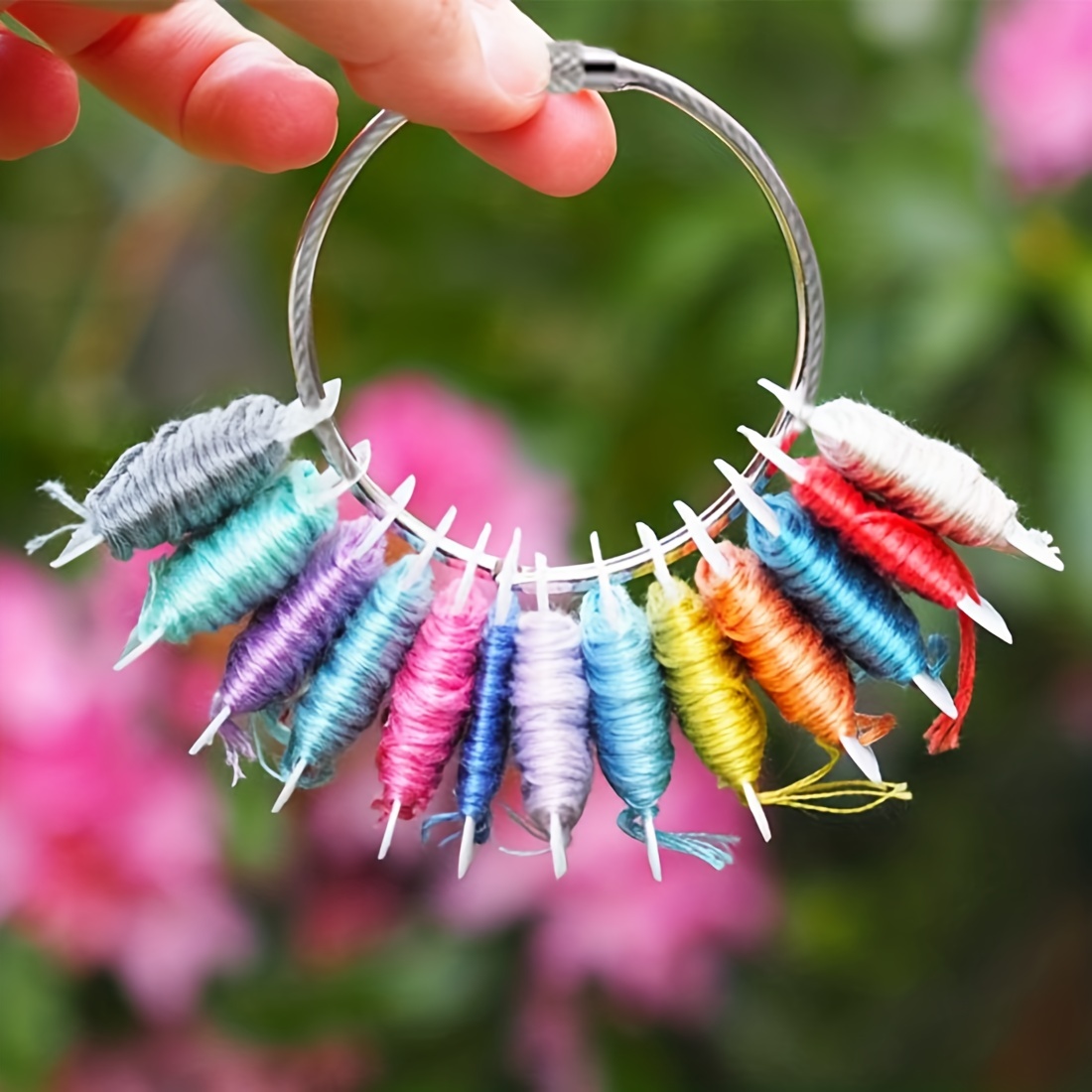 Plastic Floss Bobbins And Embroidery Thread Organiser - Temu
