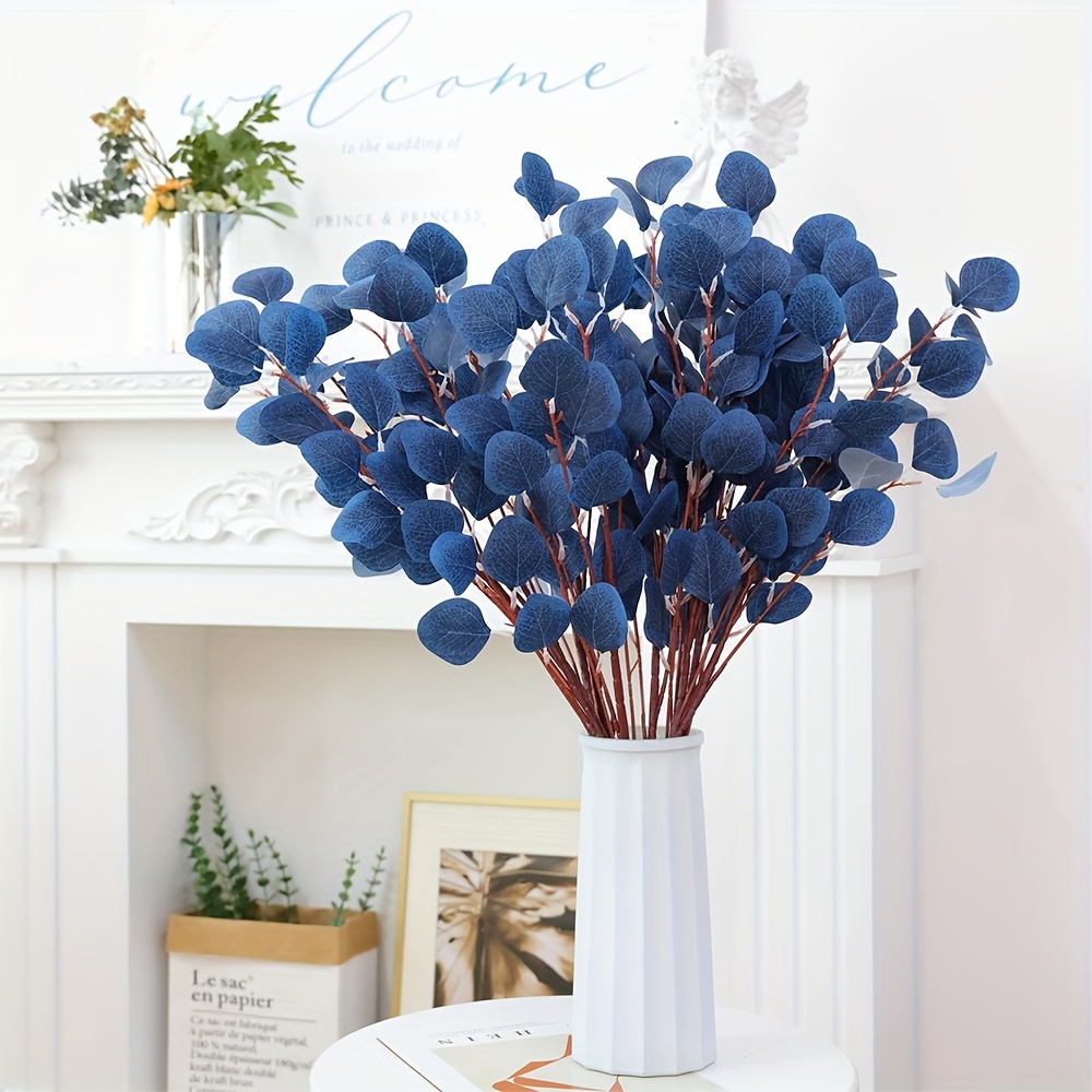 10 Pezzi Foglie Eucalipto Blu Artificiale, Steli Piante Finte Verdi, Rami  Corona Eucalipto Finto, Adatti Matrimoni, Riunioni E Decorazioni Casa,  Decorazioni Invernali Natale, Acquista , Risparmia