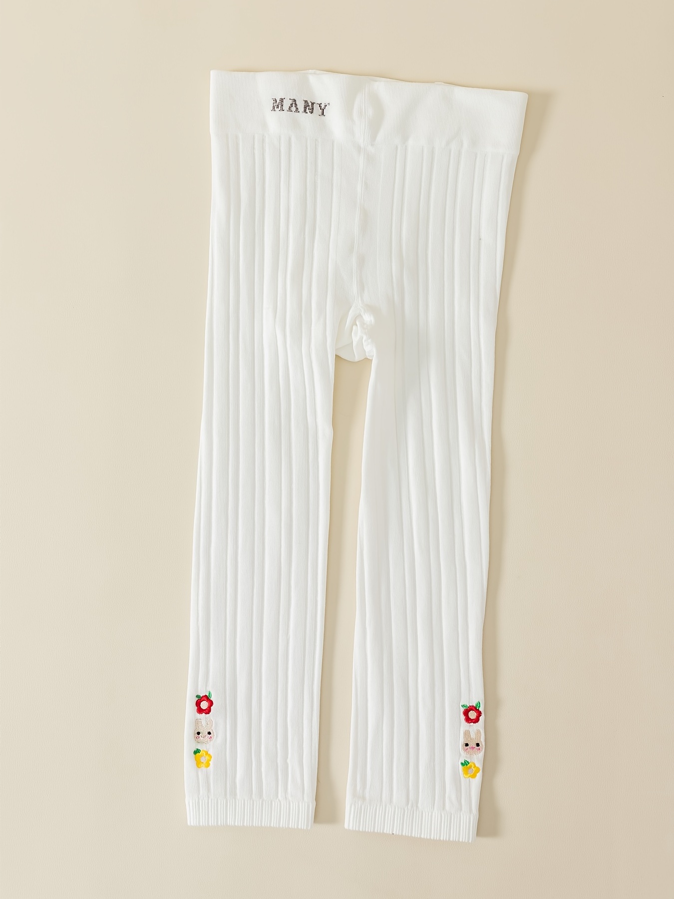 Girls Warm Stretch Soft Leggings Vertical Stripe Flower - Temu Canada