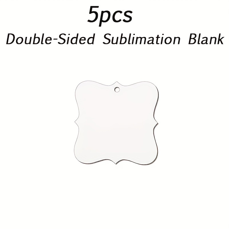 Sublimation Ornament Blanks Multiple Shapes Blank - Temu