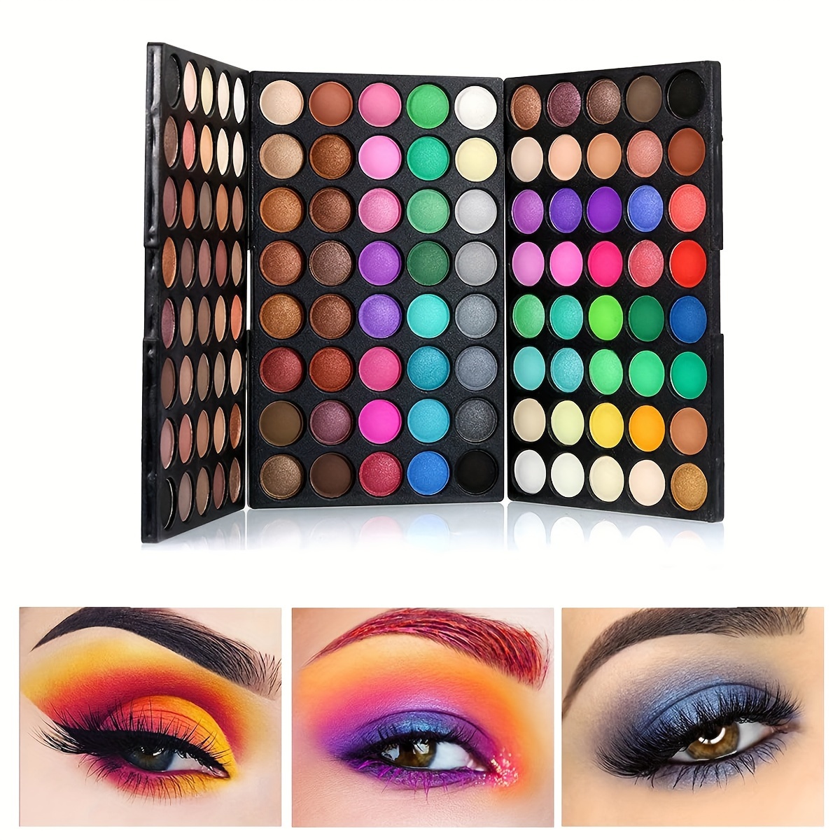 96 Colors Eyeshadow Palette Pearly Matte Glitter Finish Clow - Temu Canada