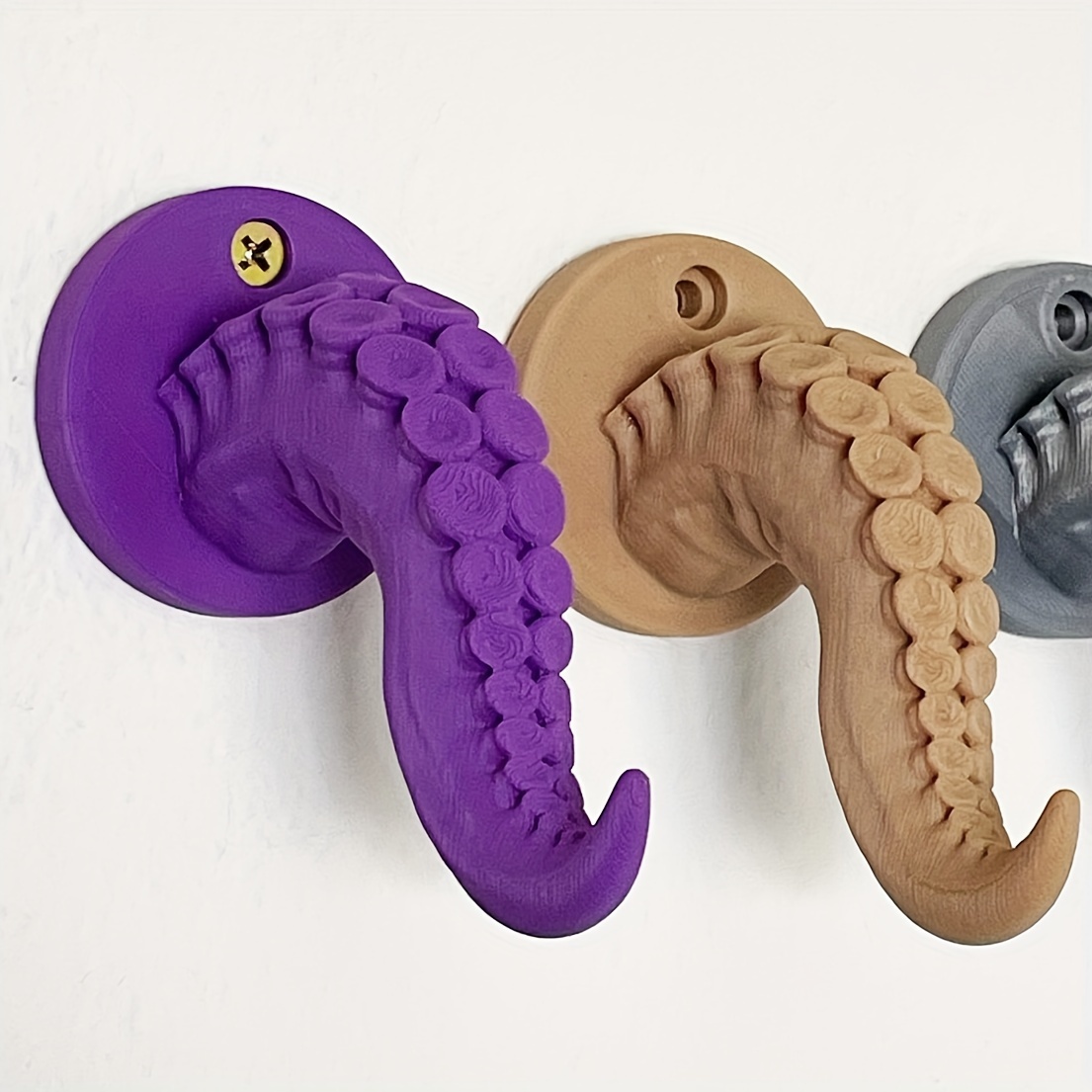 1pc Cute Rotatable Octopus Shaped Hook Punch Free Wall Mounted Storage Hook  Suitable For Kitchen Bathroom Living Room Storage, Shop The Latest Trends