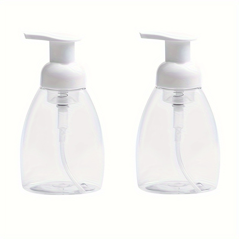 

2pcs Plastic Foaming Soap Dispenser, Countertop Lotion Bottle, Hand Sanitizer Foam Container For Bathroom, Refillable Empty Bottle For Hand Soap, Bathroom Accessories