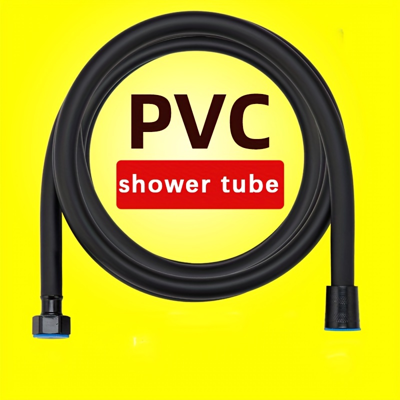 Manguera de ducha de mano de PVC plateada, Interfaz Universal de