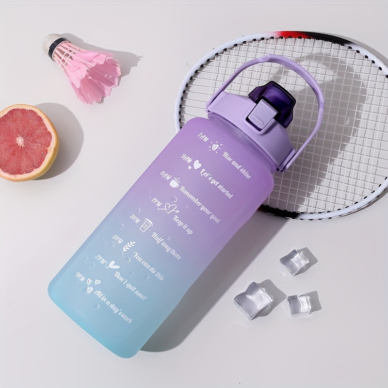 Gradient Water Cup Large Capacity Plastic Bottle for Outdoor Sports