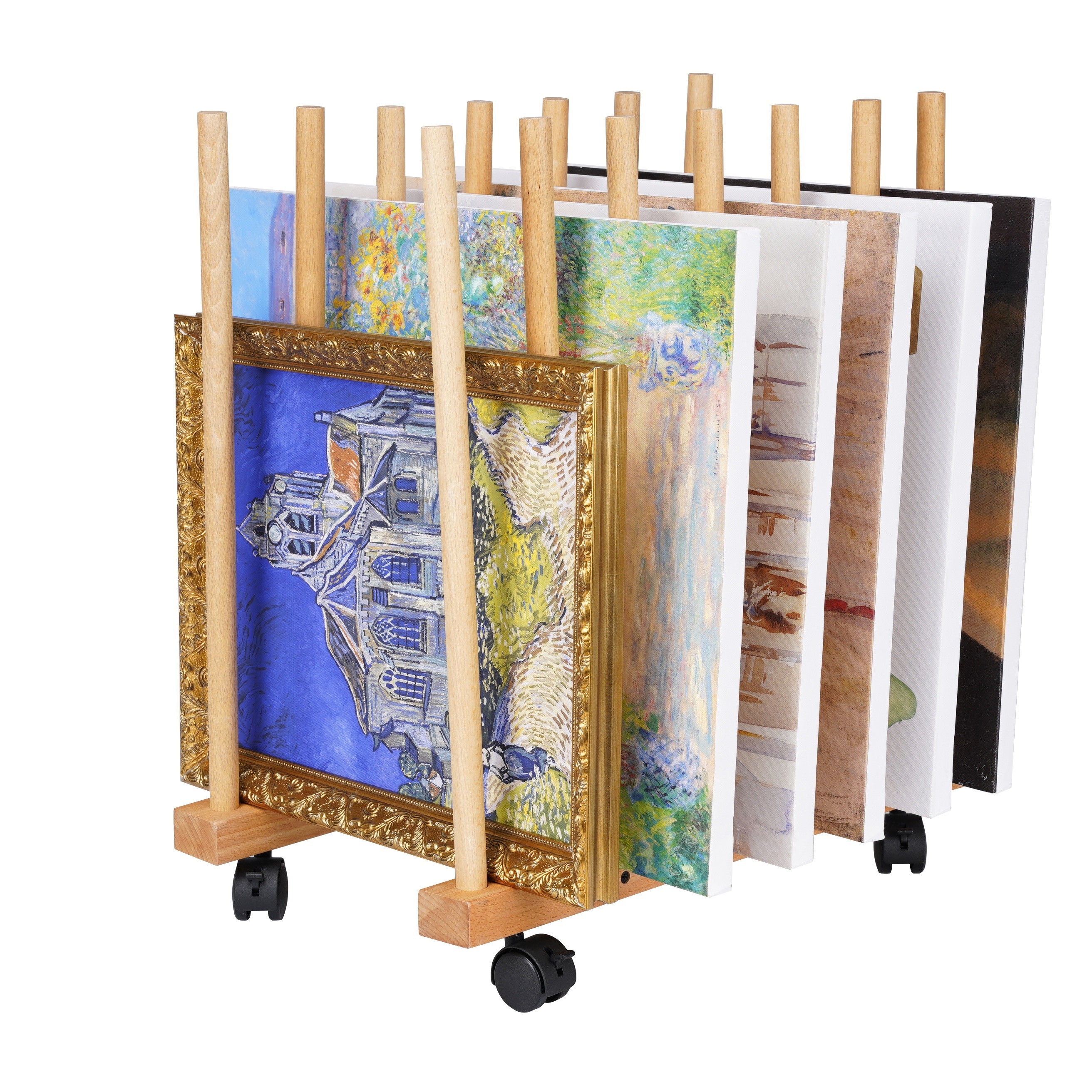 Art Storage Rack With Wheels, Artwork Storage, Art Drying Rack, Art Canvas  Storage, Drawing Board Storage Rack, Frame, Panel, Art Storage Organizer (1