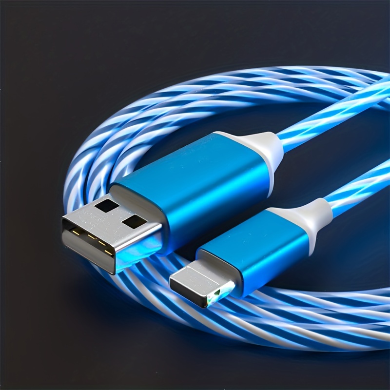  OuTrade USB Type C Cable, 3A LED Light Up Fast Charge