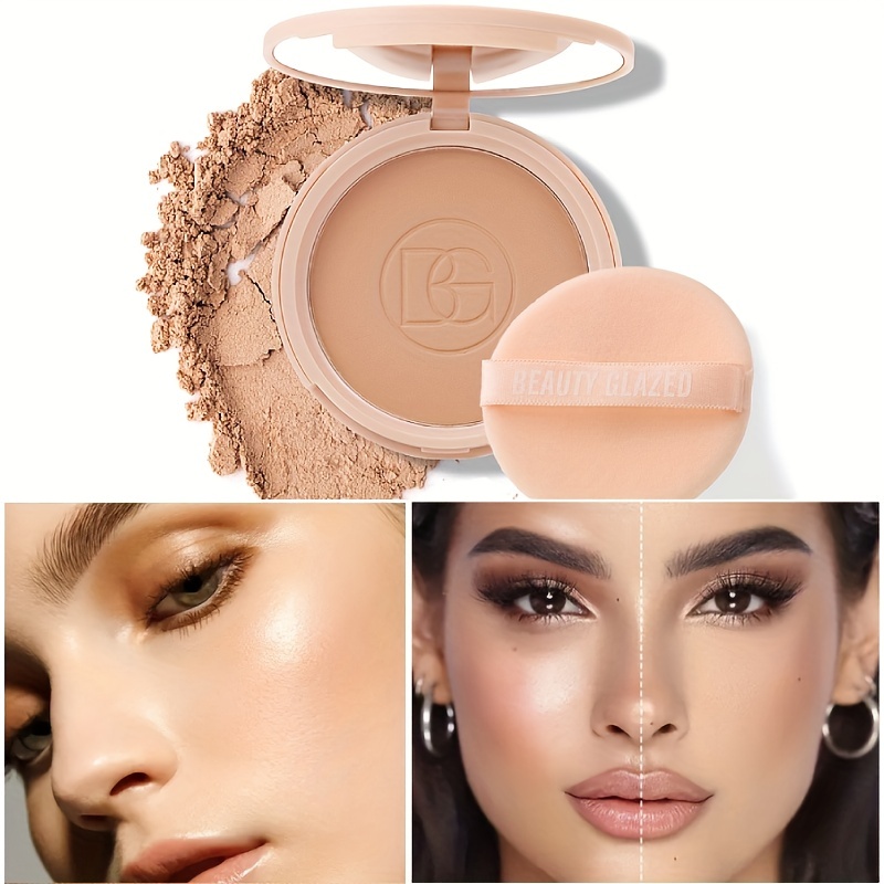

4 Colors Breathable And Flawless Powder Foundation - Makeup-fixing, Oil-control, Moisturizing, And Non-sticky - Perfect For All Skin Types