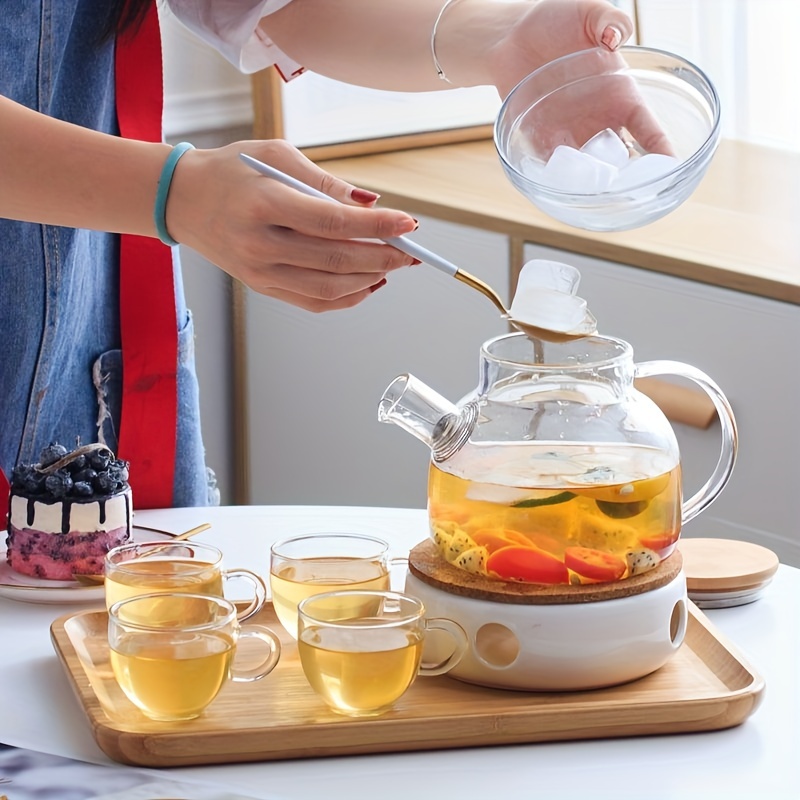 TeaBloom  Timeless Moments Bamboo Teapot with Trivet – Indie South