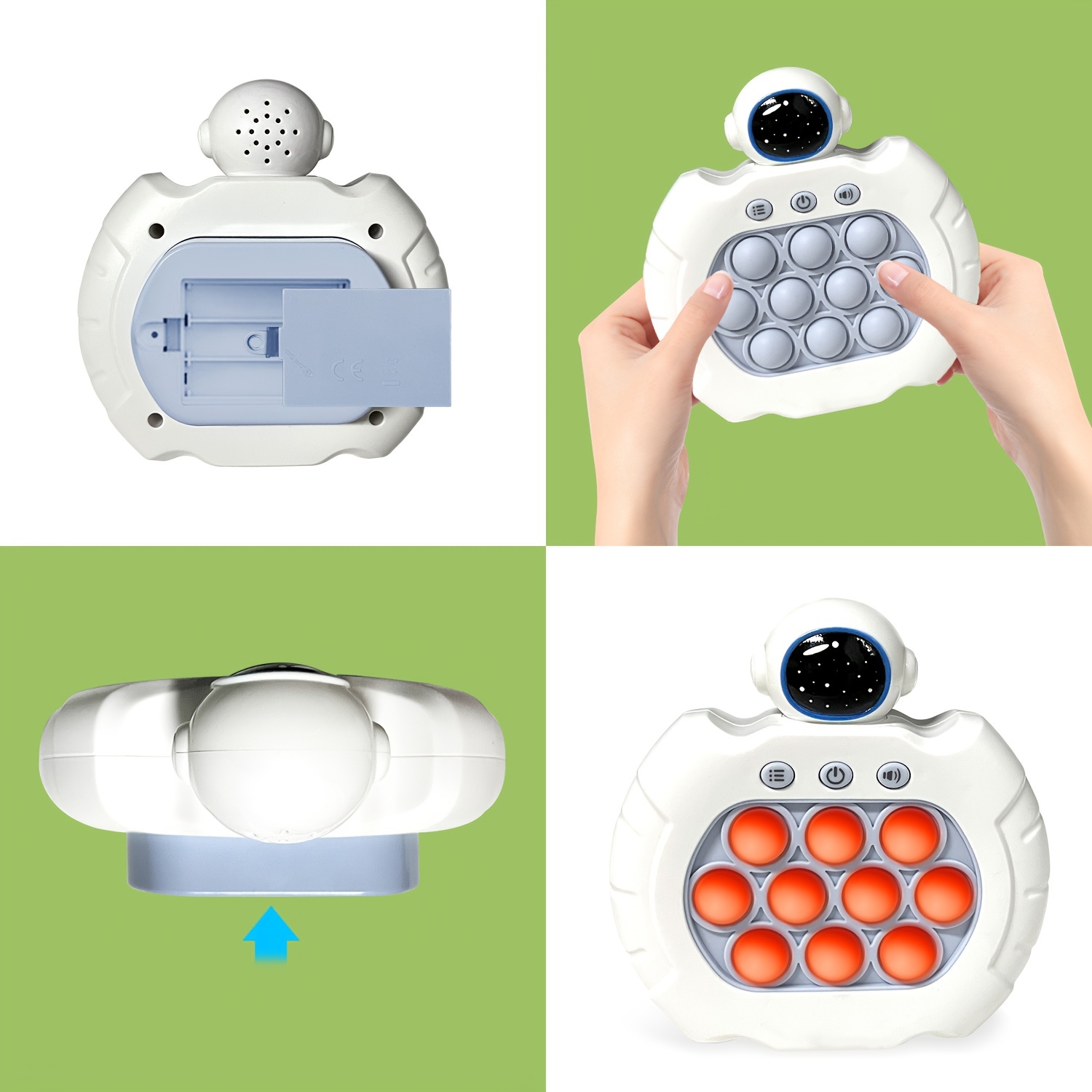 Jeu Pop It Pro pour enfants et adultes, jeu lumineux portable à bulles avec  4 modes, machine de jeu de voyage stimulante pour enfants de 3, 4, 5, 6