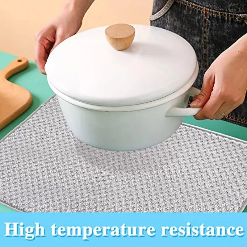 Microfiber Dish Drying Mat Absorbent Dish Drainer Kitchen - Temu
