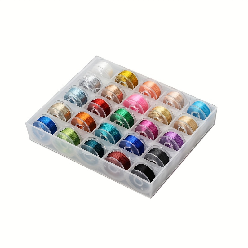 1/5/20 Colors Bobbin Thread And 12PCS/Pack Side Opening Needles Prewound Embroidery  Bobbins Polyester Embroidery Machine Thread for Embroidery & Sewing Machines