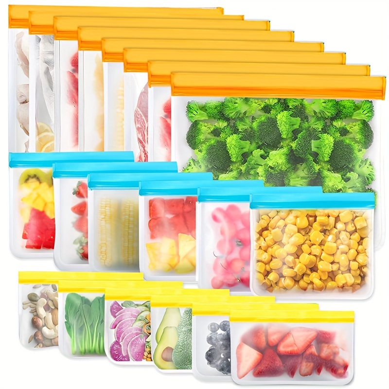 Reusable Freezer Bags Freezer Storage Containers Reusable Storage Bags  Gallon Freezer Bags Extra Thick Leakproof For Meats - AliExpress