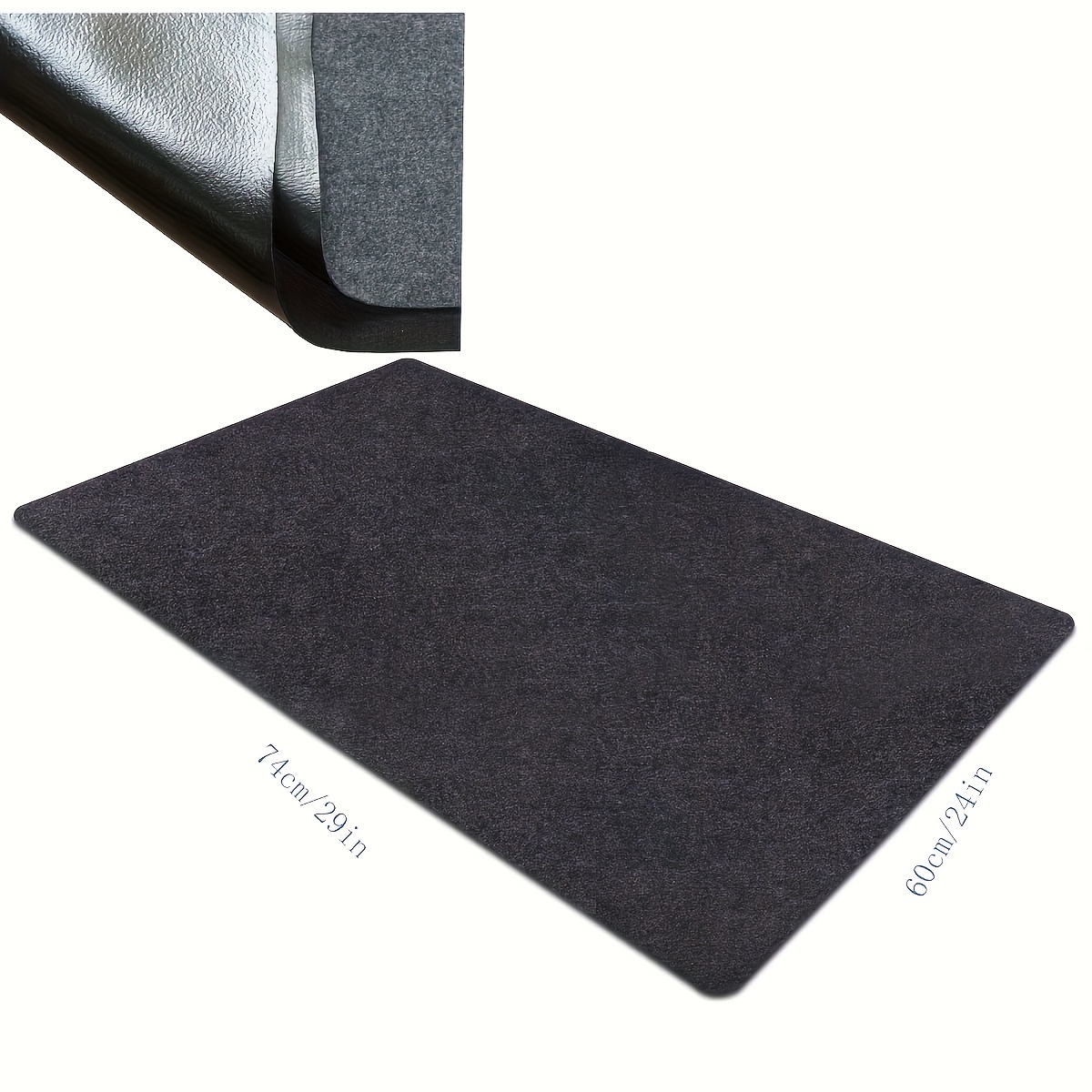 Alfombrilla para debajo del fregadero para cocina, protector de armario,  revestimiento impermeable para bandeja de goteo, alfombrilla para armario  de Gris Gloria Almohadilla de secado