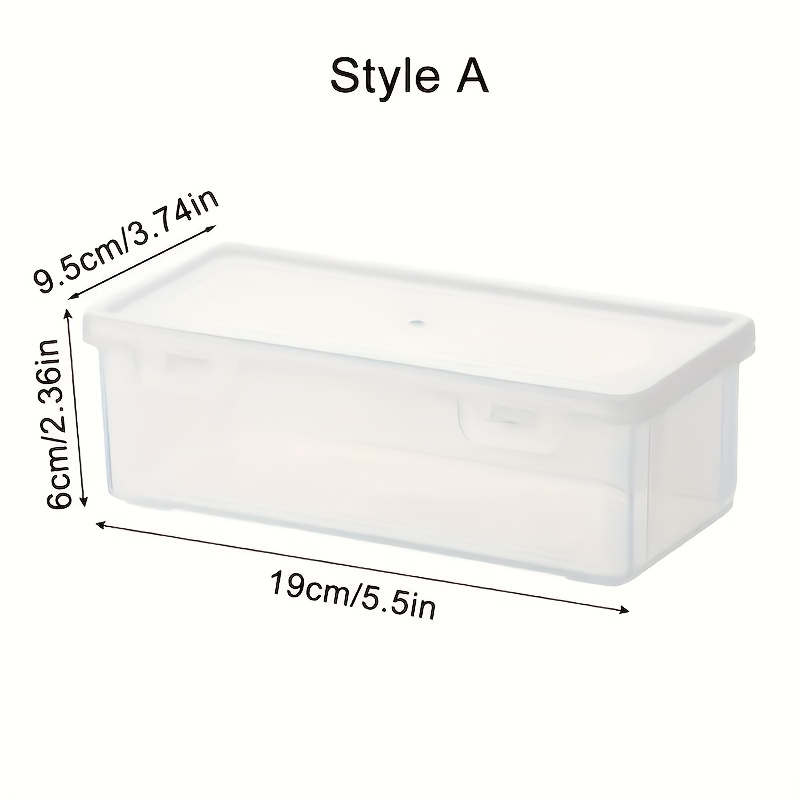 Rectangle Transparent Large Capacity Plastic Storage Box Container