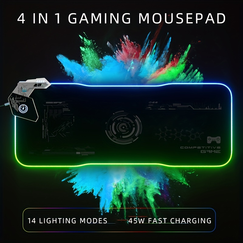  RGB Gaming Mouse Mat Pad - Large Extended Led Mousepad