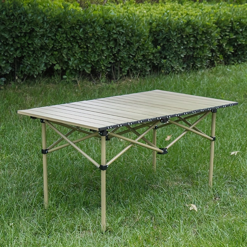 Mesa de camping plegable para mesa de pícnic, mesas auxiliares de altura  ajustable para el hogar, cocina, jardín, mesa plegable pequeña para