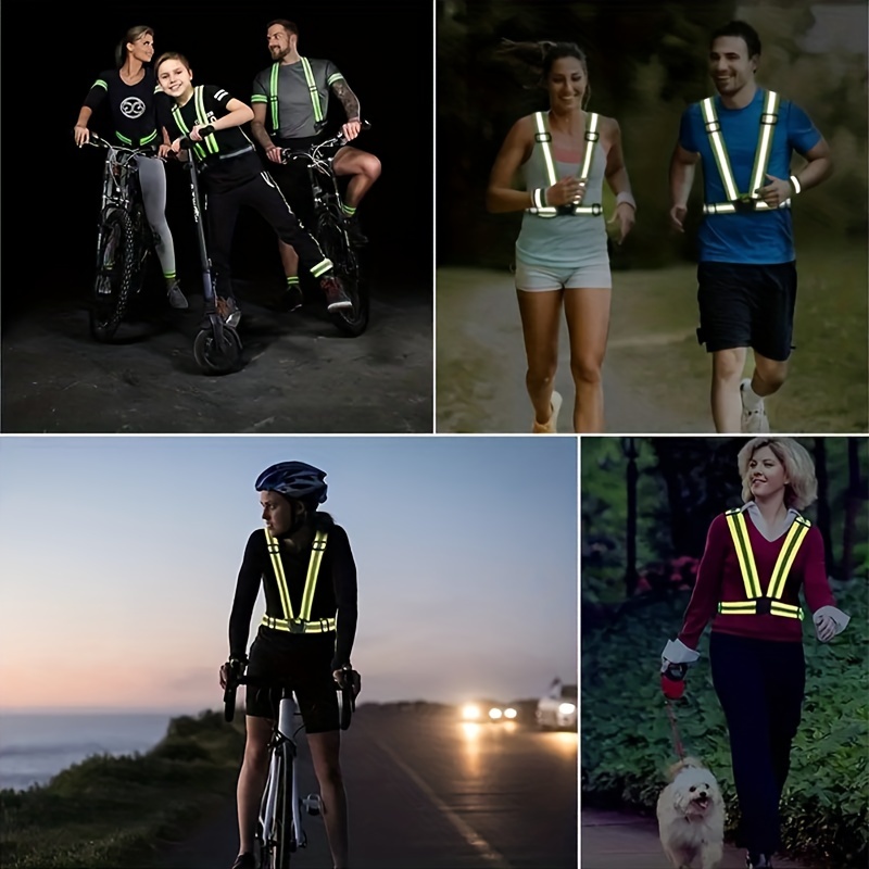 Ceinture Réfléchissante De Sécurité, Ceinture Réfléchissante De Jambe De  Cheville De Bras De Poignet, Bandes De Haute Visibilité Pour La Marche De  Nuit, Le Cyclisme Et La Course À Pied - Temu