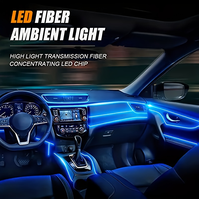 2m Automobile Atmosphere Lamp Usb Dark-blue Car Interior Light Strip, Led  Car Lights Interior For Dashboard Decorations - Automobile - Temu France