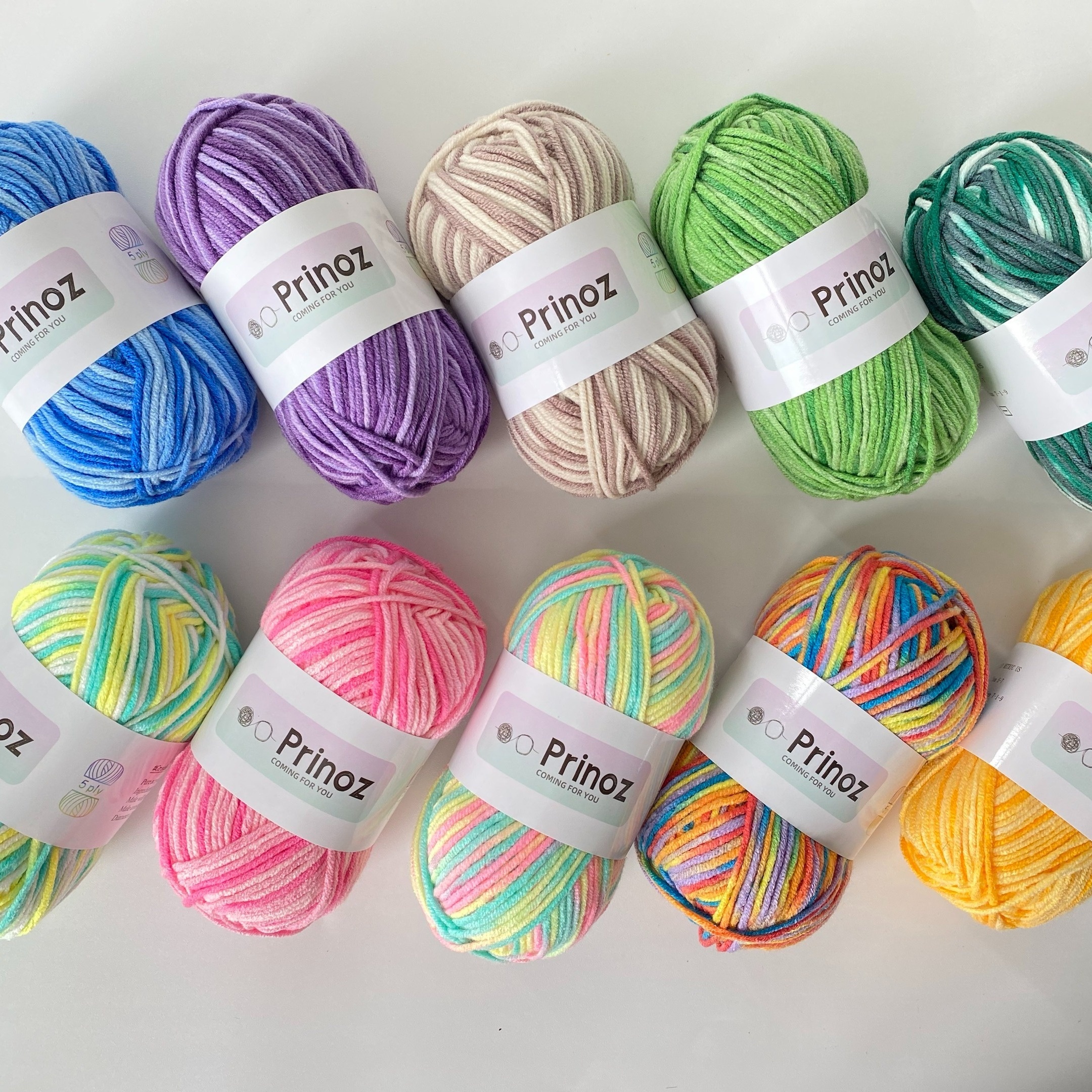 1 Skein 5-ply Rainbow Color Yarn For DIY Crocheting And Knitting Hat,  Scarf, Sweater And Crafts, 100g