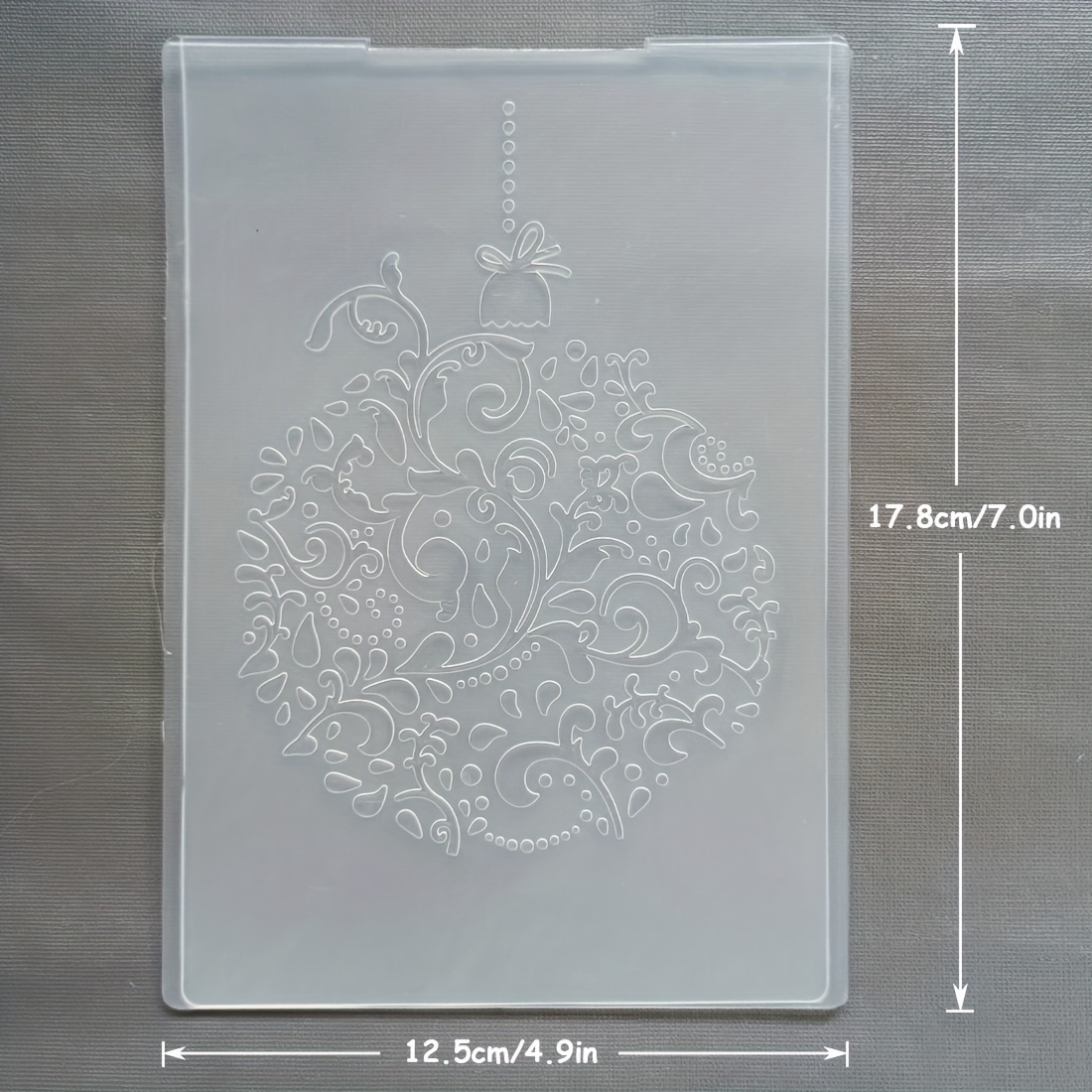 Image of Popular Christmas Flower Ball Scrapbooking Plastic Embossing Folder For Scrapbooking Photo Album Paper Crafts