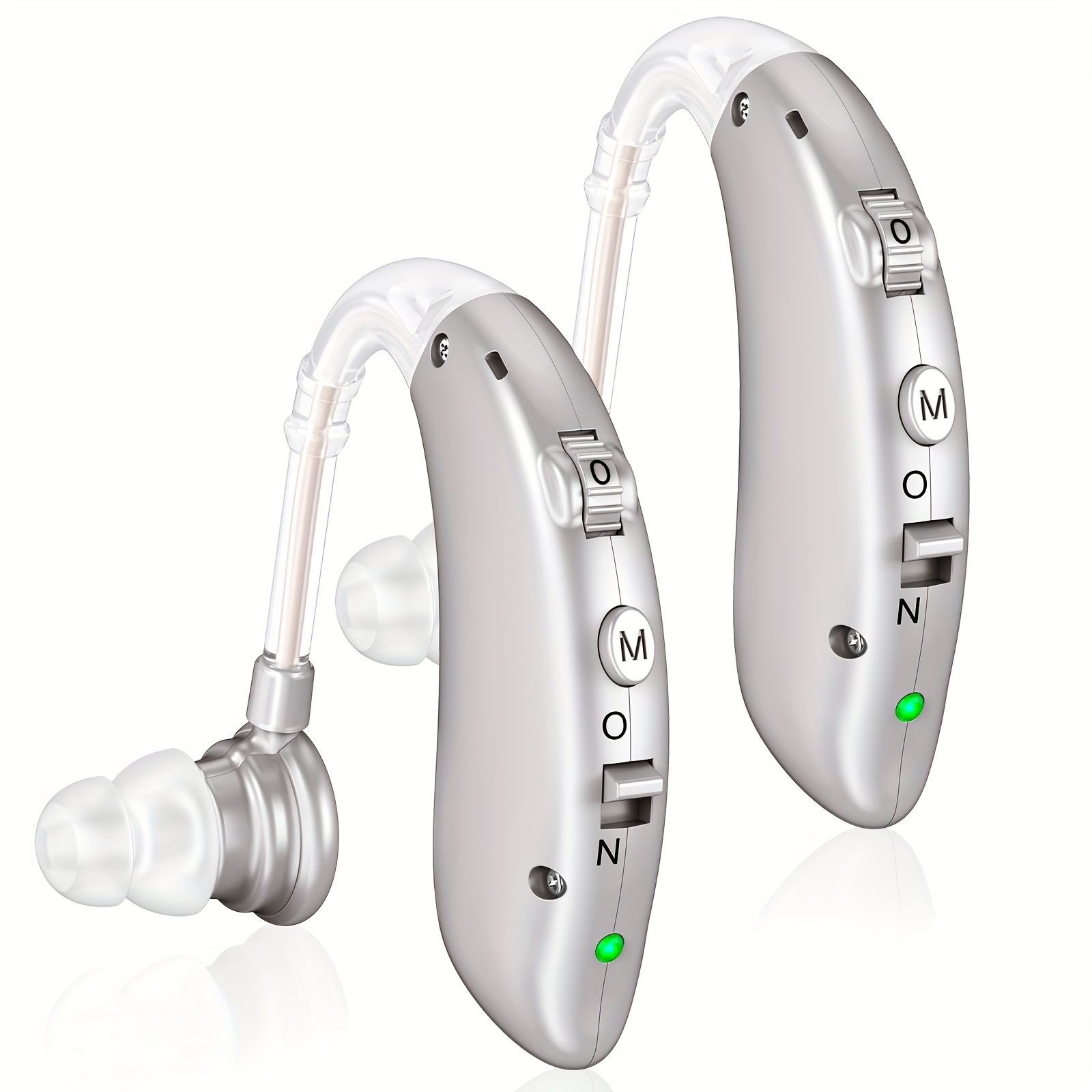 Audífonos para personas mayores recargables con cancelación de ruido,  amplificador auditivo digital Bluetooth de 16 canales, ideal para  televisión