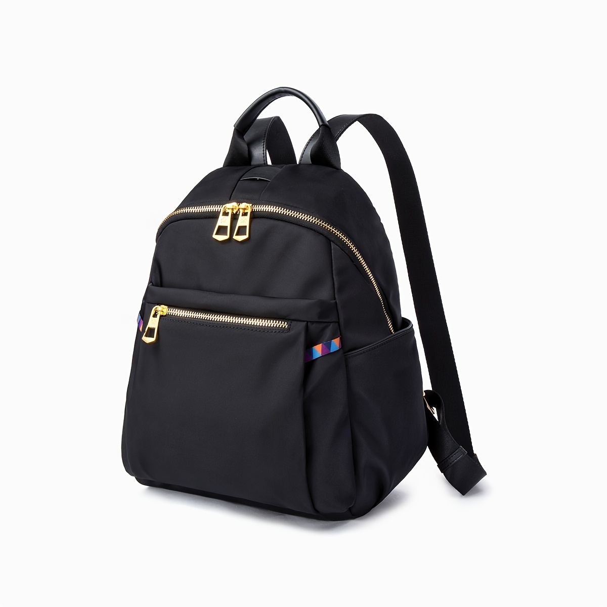 Simple Zipper Backpack Womens Fashion Black Backpack For Work School - Bags  & Luggage - Temu Switzerland