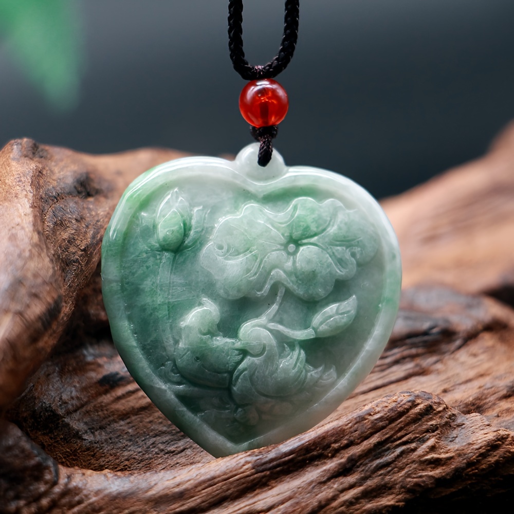 Heart shaped deals jade pendant