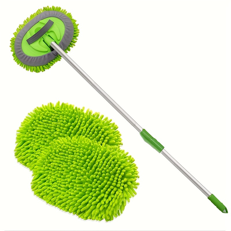 

1pc 41.73" Car Wash Brush Kit, Mitt Mop Sponge With Long Handle Chenille Microfiber Car Cleaning Brush Kit Supplies, Car Washing Mop Kit Car Care Kit Of Scratch-free Replacement Head For Car Rv Truck