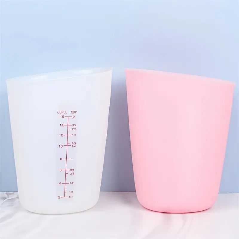 Single Measuring Cup Silicone With Scale Measuring Cylinder - Temu