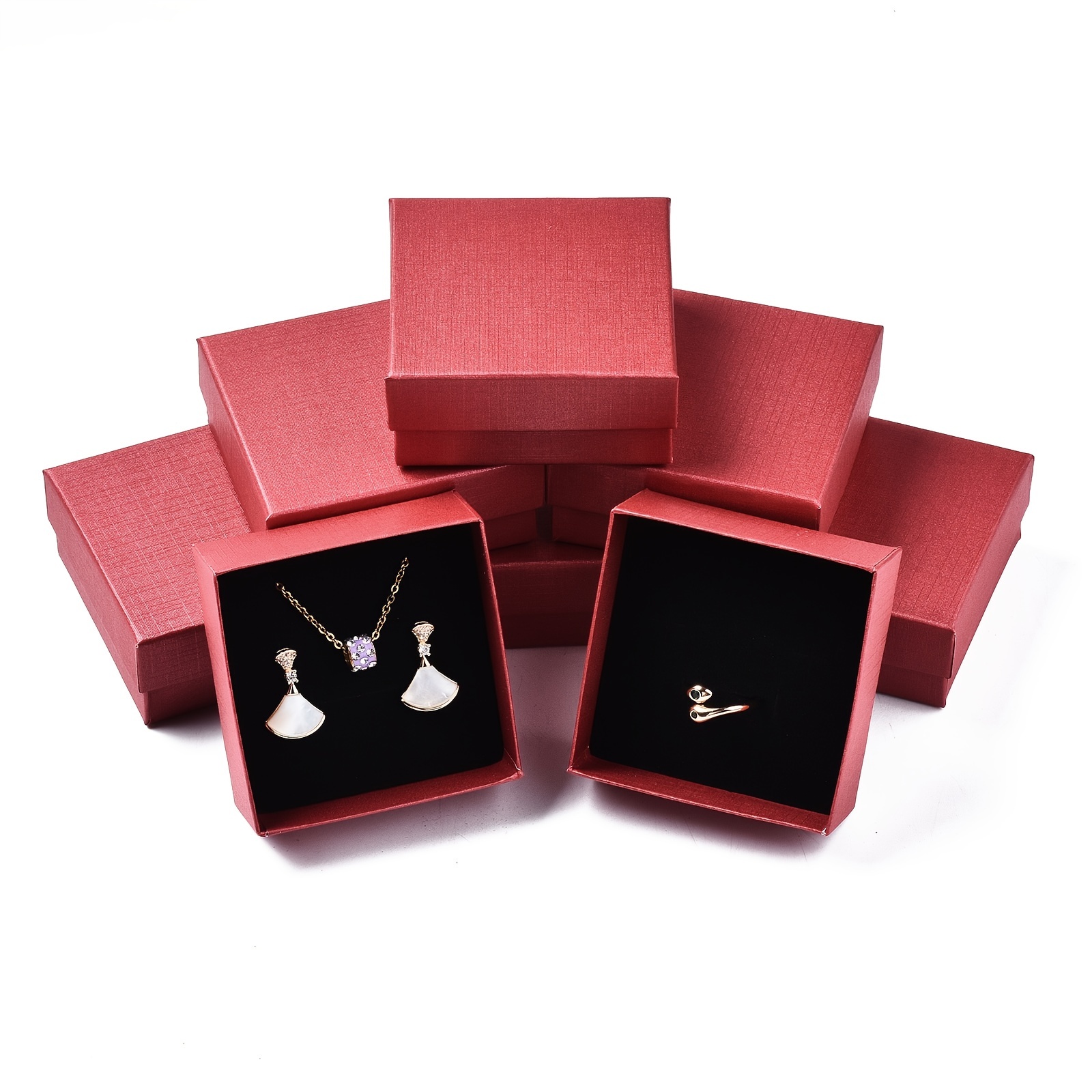Rectangle Paper Jewelry Gift Boxes With Bowknot For - Temu
