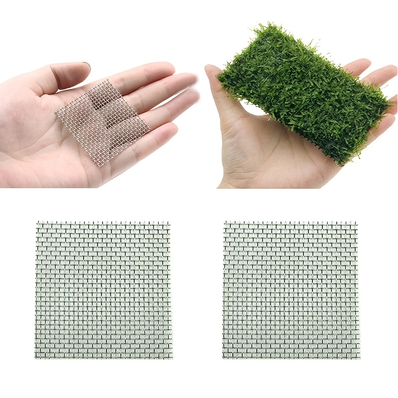 10pcs Stainless Steel Wire Mesh Aquarium Plant Net-Attach Moss Mesh Pad  Live Plant Fish Tank Decor