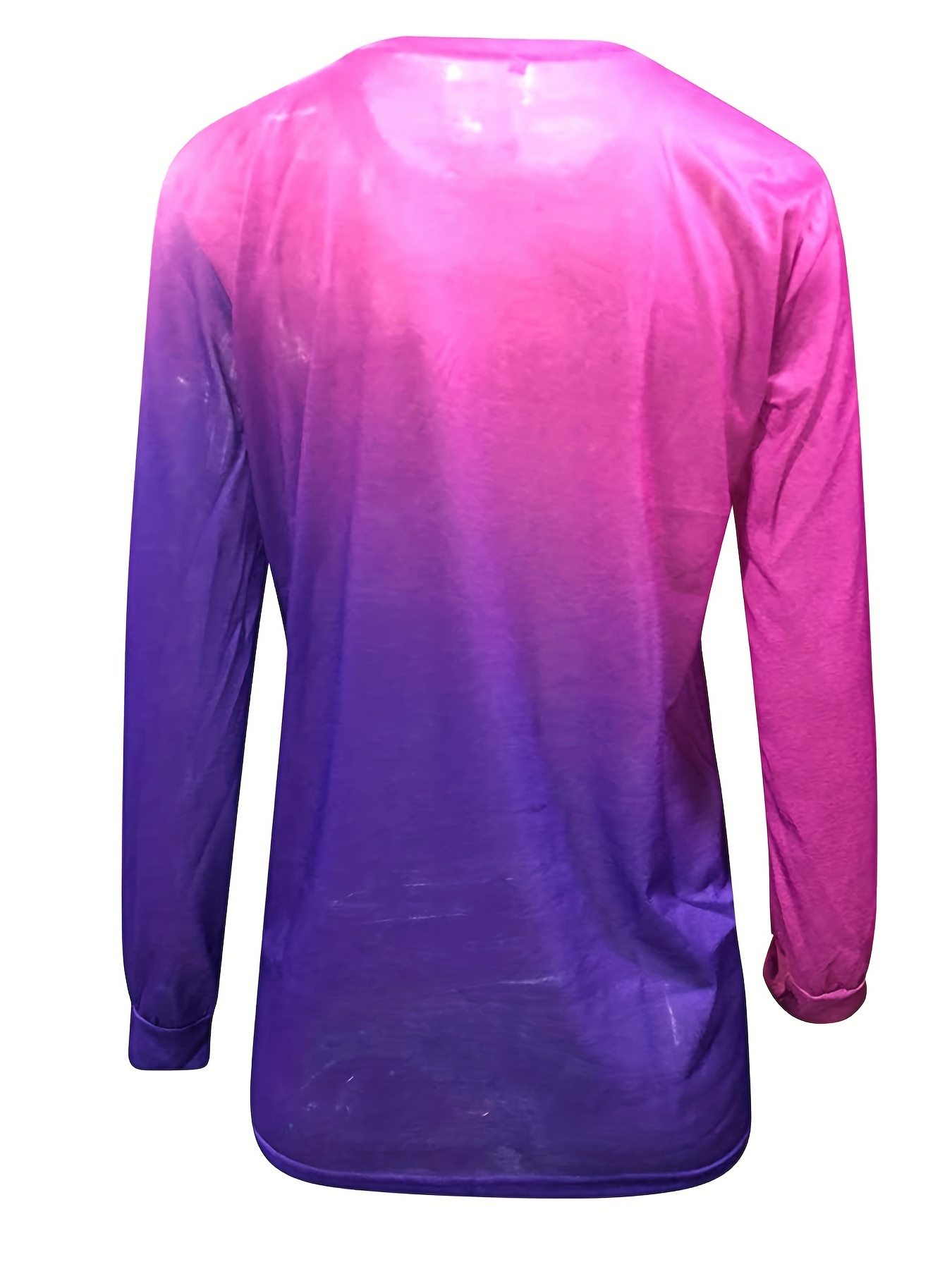 Ombre Purple Long Sleeve Shirts