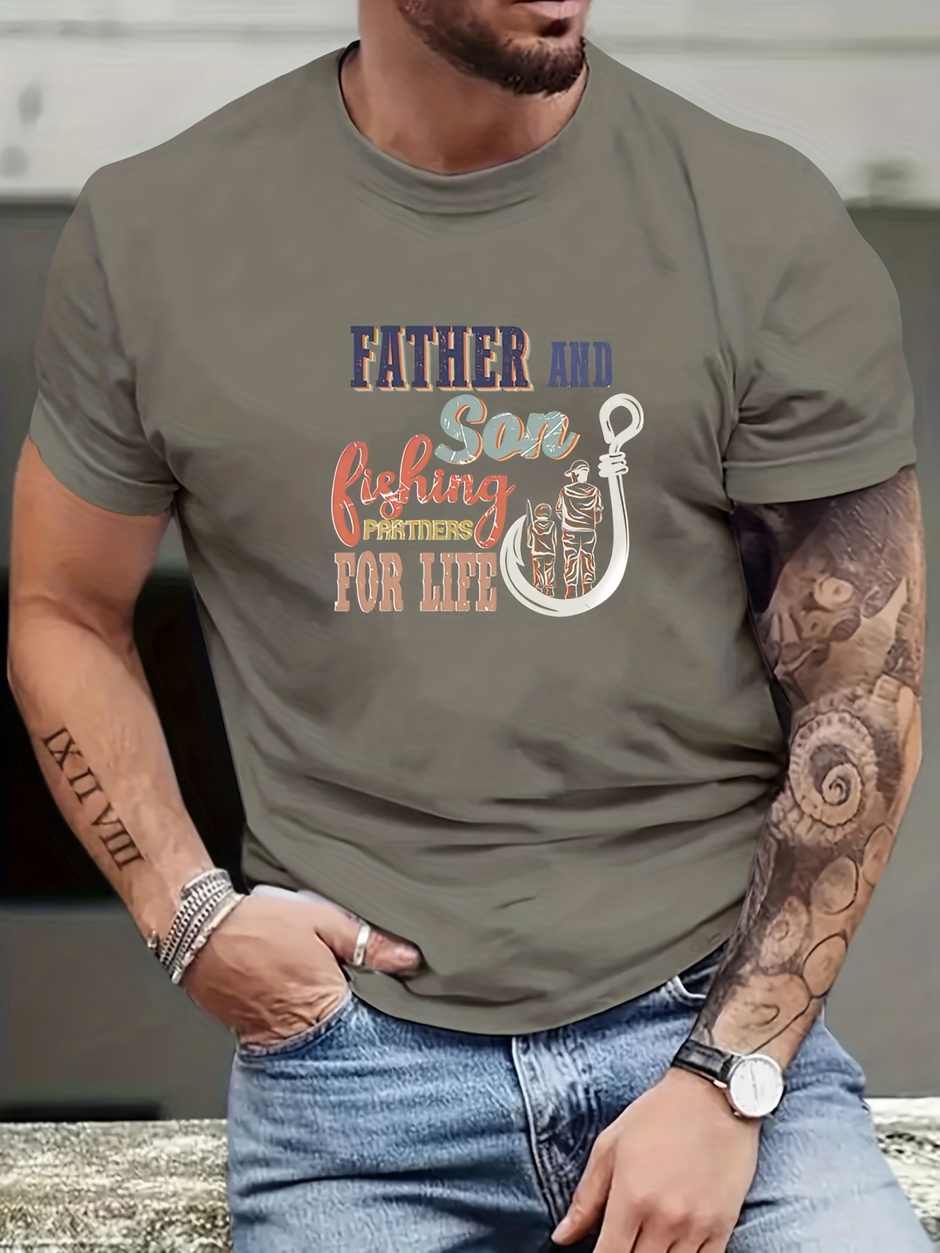 Father And Son Fishing Partners For Life T Shirt' Men's T-Shirt