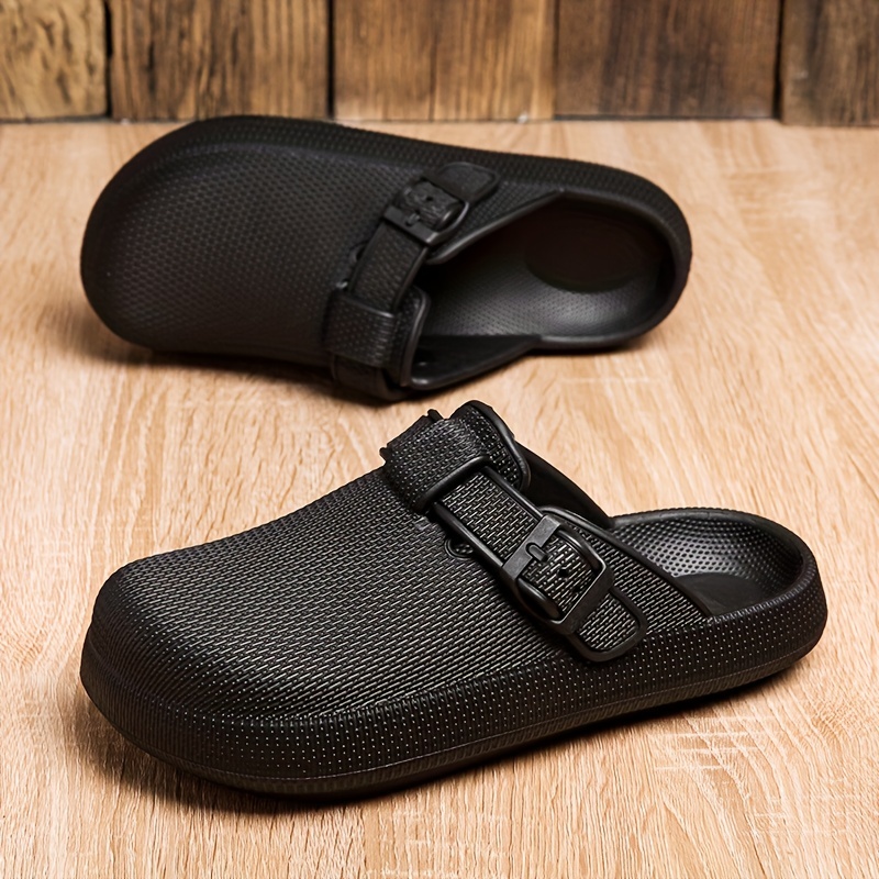 Men's Quick Dry Adjustable Buckle Strap Slip On Clogs