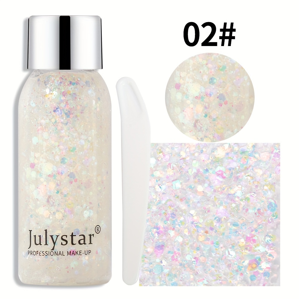 10 Colors Eyeshadow Gel Face Glitter Gel Mermaid Sequin - Temu