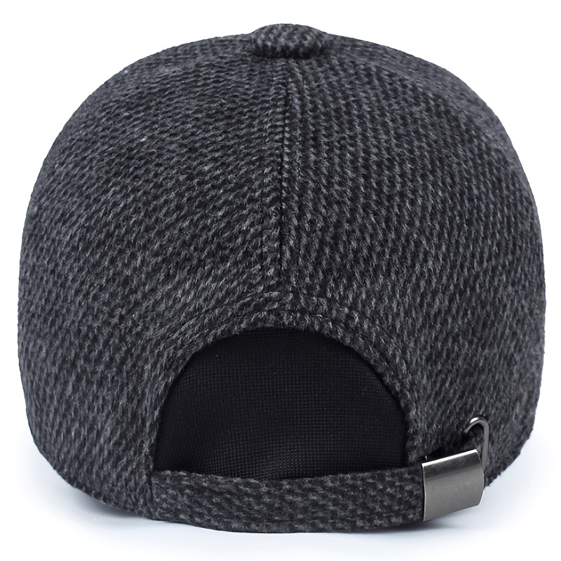 Men's Winter Ear Protection Baseball Cap - Windproof Thick Warm Cap