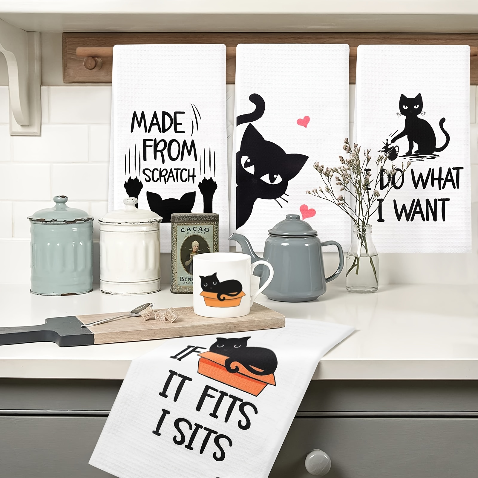 Funny Kitchen Tea Towel Housewarming Home Decor Gift