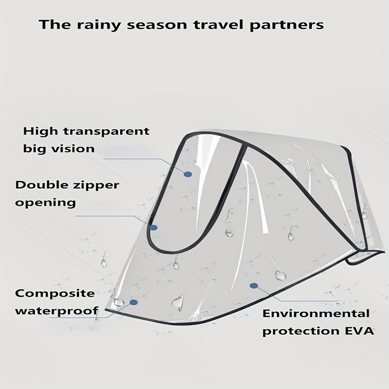 baby stroller rain cover wind rainproof dust proof and   ventilation   to light eva   protection material details 4