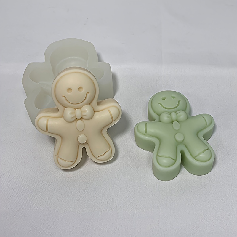 Gingerbread Man Elk 3d Silicone Cake Mold Christmas Cake Pan - Temu