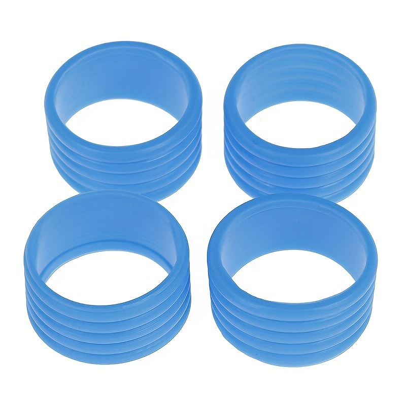 4pcs Tennis Racket Rubber Ring Grips - Stretchable Rubber Ring